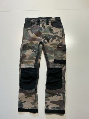 Dickies GDT Premium Flex Double Knee Military Utility Cargo Ripstop Camo Pants